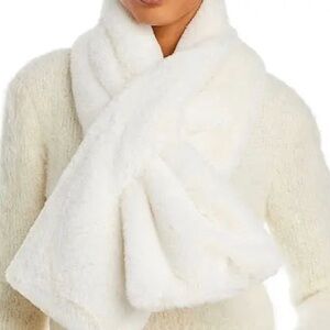 NWT Apparis Bambi Vegan Cozy White Faux Fur Scarf